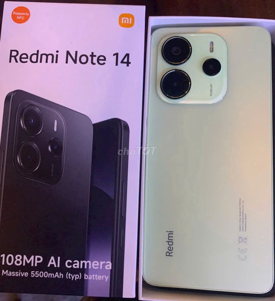 Xiaomi Redmi Note 14 128GB Xanh lá. Mua bán Điện thoại tại Thành phố Huế Thừa Thiên Huế được đăng bởi Phong Nguyễn hình 1