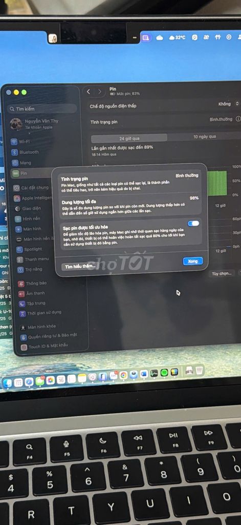 Apple MacBook Air M2 8GB Bạc. Mua bán Laptop tại Quận Gò Vấp Tp Hồ Chí Minh được đăng bởi Thy hình 1