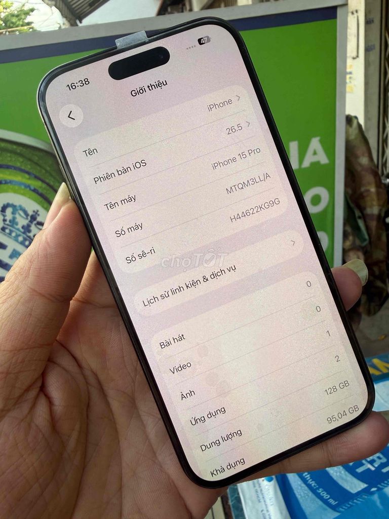 Apple iPhone 15 Pro 128GB Đen Đã qua sử dụng. Mua bán Điện thoại tại Quận Bình Tân Tp Hồ Chí Minh được đăng bởi nguyễn sang  hình 1