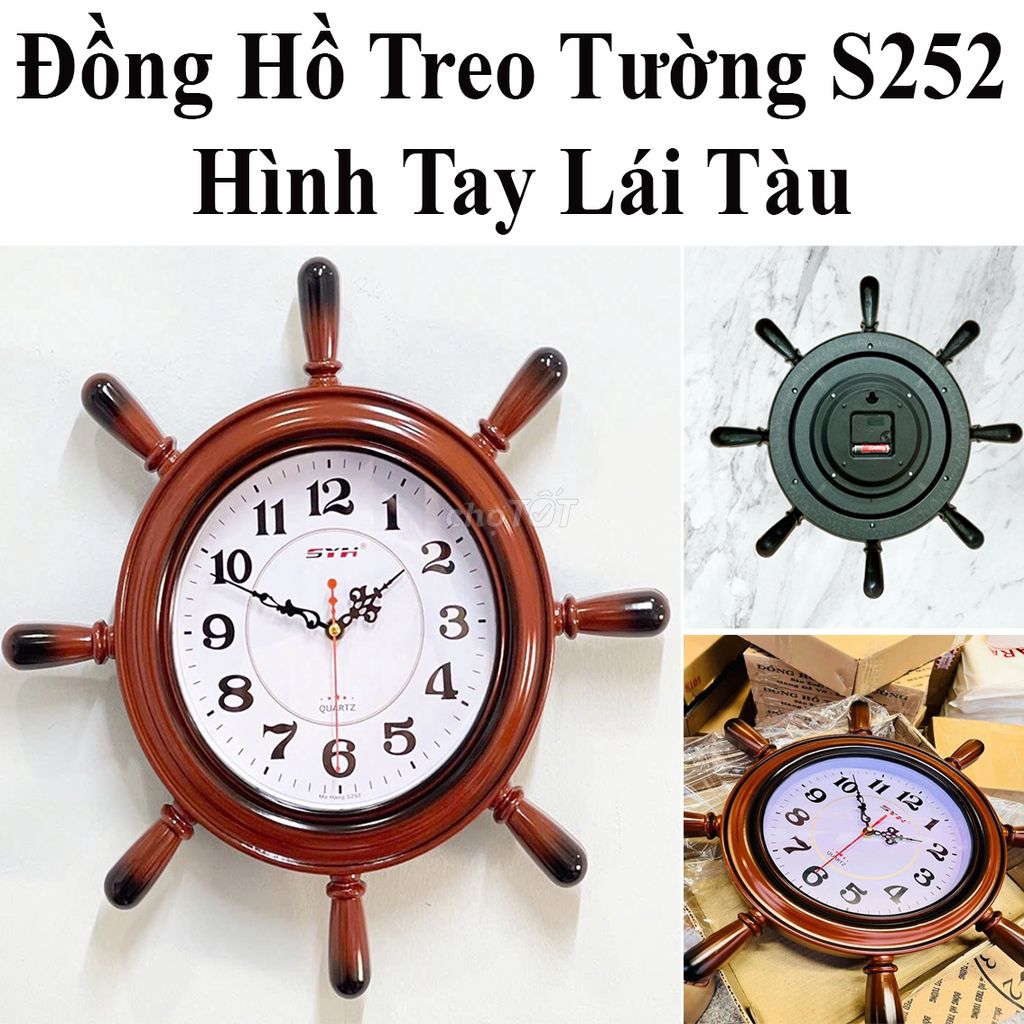 Đồng Hồ Treo Tường Hình Tay Lái Tàu