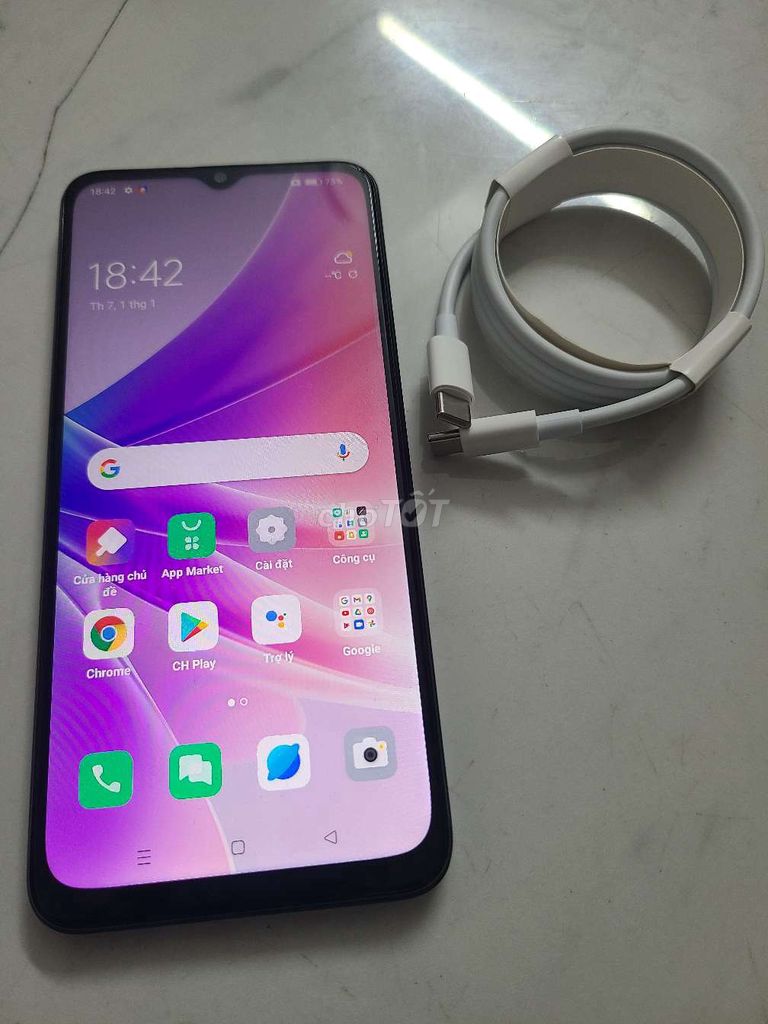 Oppo A77 128GB Đen. Mua bán Điện thoại tại Quận Hoàn Kiếm Hà Nội được đăng bởi Timecity hình 1