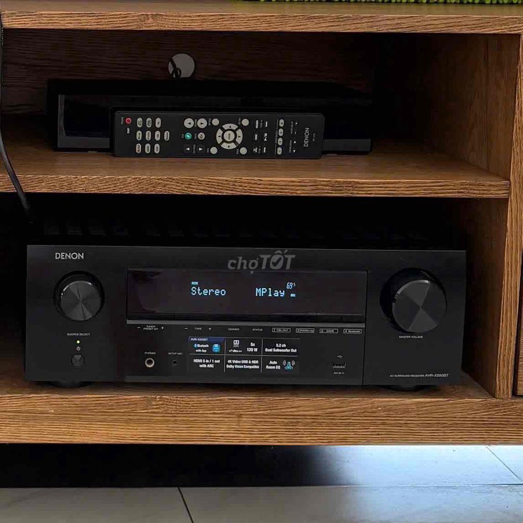 Ampli Denon AVR-X550BT Đen Bluetooth USB. Mua bán Tivi, Âm thanh tại Huyện Hóc Môn Tp Hồ Chí Minh được đăng bởi Trantram hình 1
