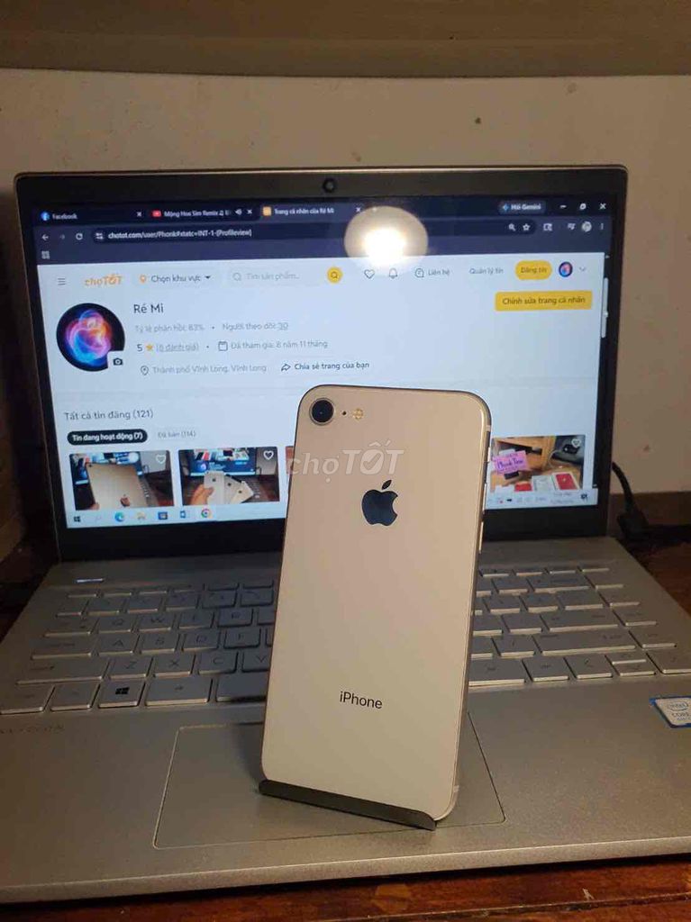 Apple iPhone 8 256GB Bạc. Mua bán Điện thoại tại Thành phố Vĩnh Long Vĩnh Long được đăng bởi Ré Mi hình 1