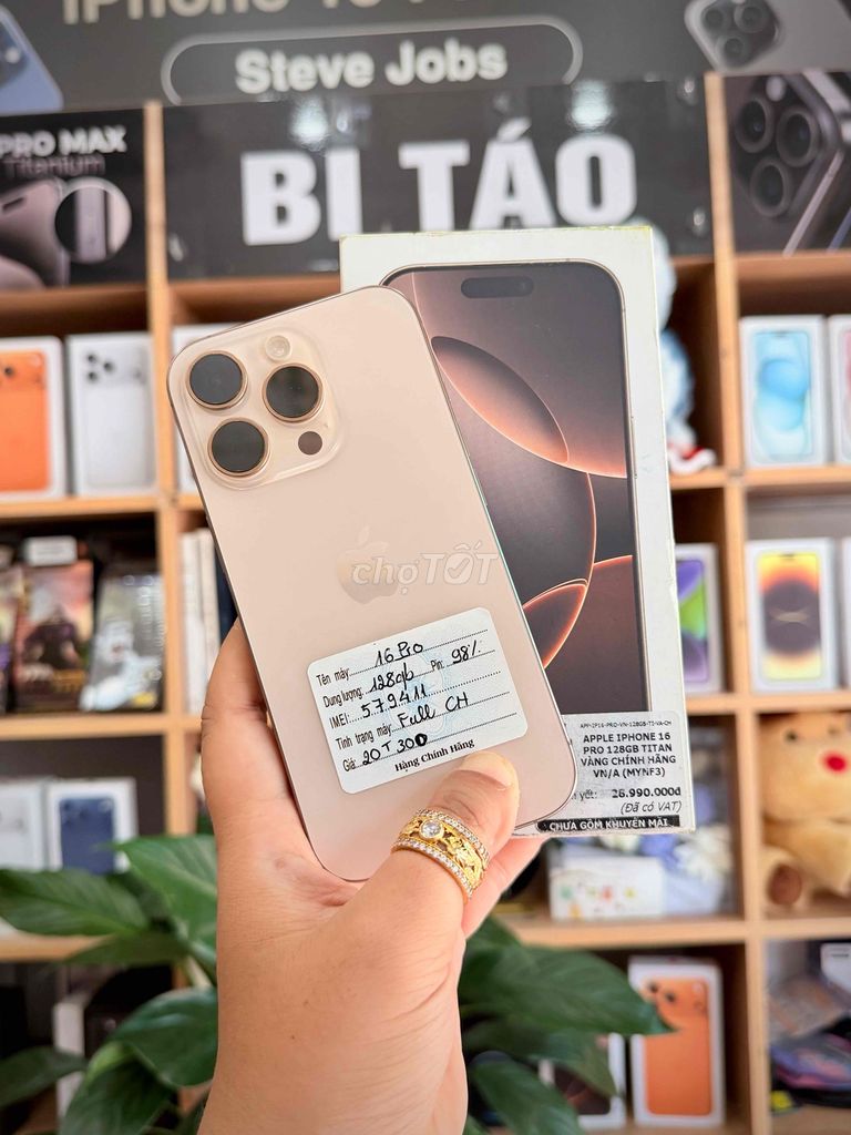 Apple iPhone 16 Pro 128GB Desert. Mua bán Điện thoại tại Thành phố Long Xuyên An Giang được đăng bởi Bi Táo Store hình 1