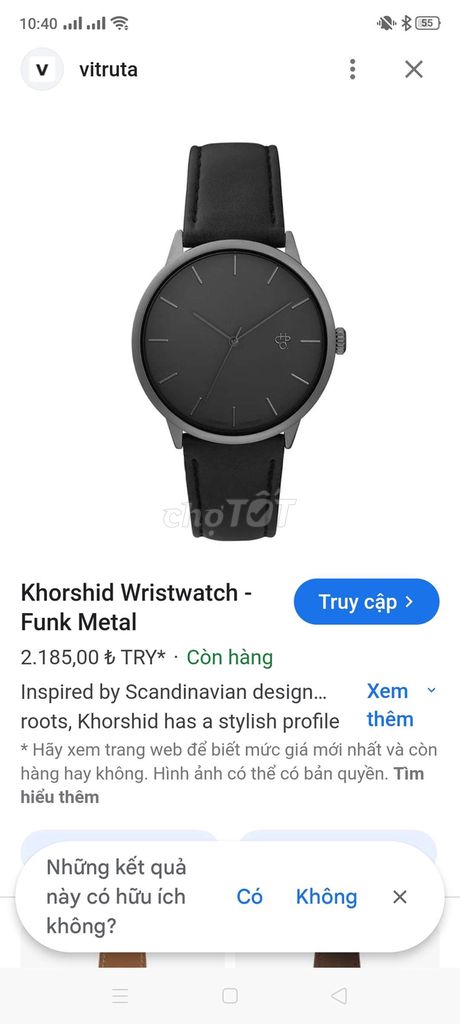 Đồng hồ CHPO Khorshid Wristwatch size 38mm