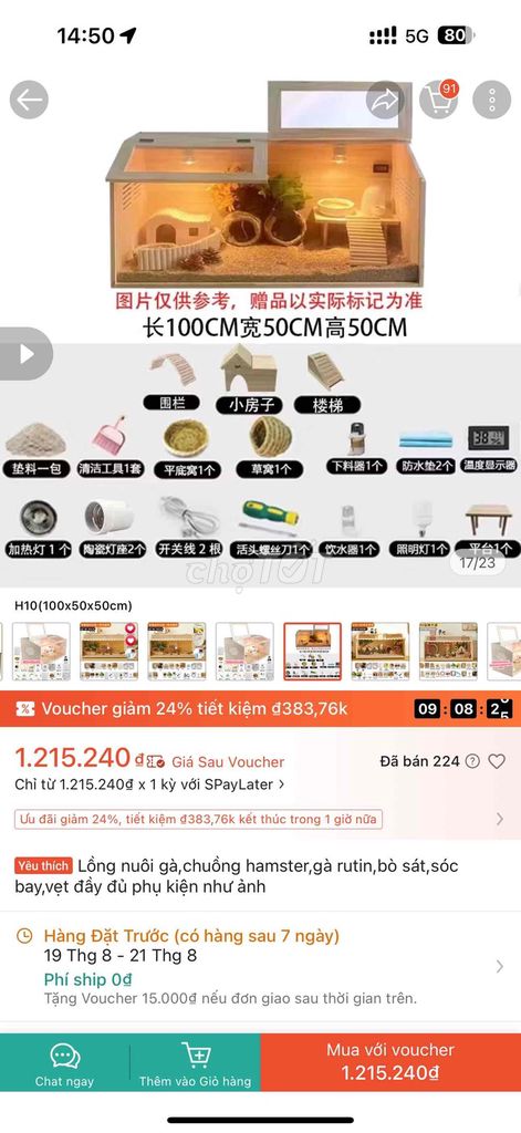 Chuồng gà Gỗ 1m cho Gà Rutin. Mua bán Phụ kiện, Thức ăn, Dịch vụ tại Quận Thanh Khê Đà Nẵng được đăng bởi Thanh Lý hình 1