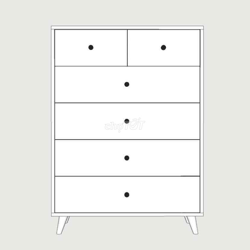 Tủ ngăn kéo gỗ MDF Trắng. Mua bán Tủ, kệ gia đình tại Quận Tân Phú Tp Hồ Chí Minh được đăng bởi Phương Anh hình 1