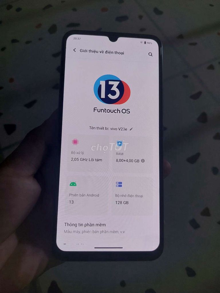 Vivo V23e ram 8/128gb  Vân tay màn hình nhạy. Mua bán Điện thoại tại Thành phố Biên Hòa Đồng Nai được đăng bởi Nam hình 1