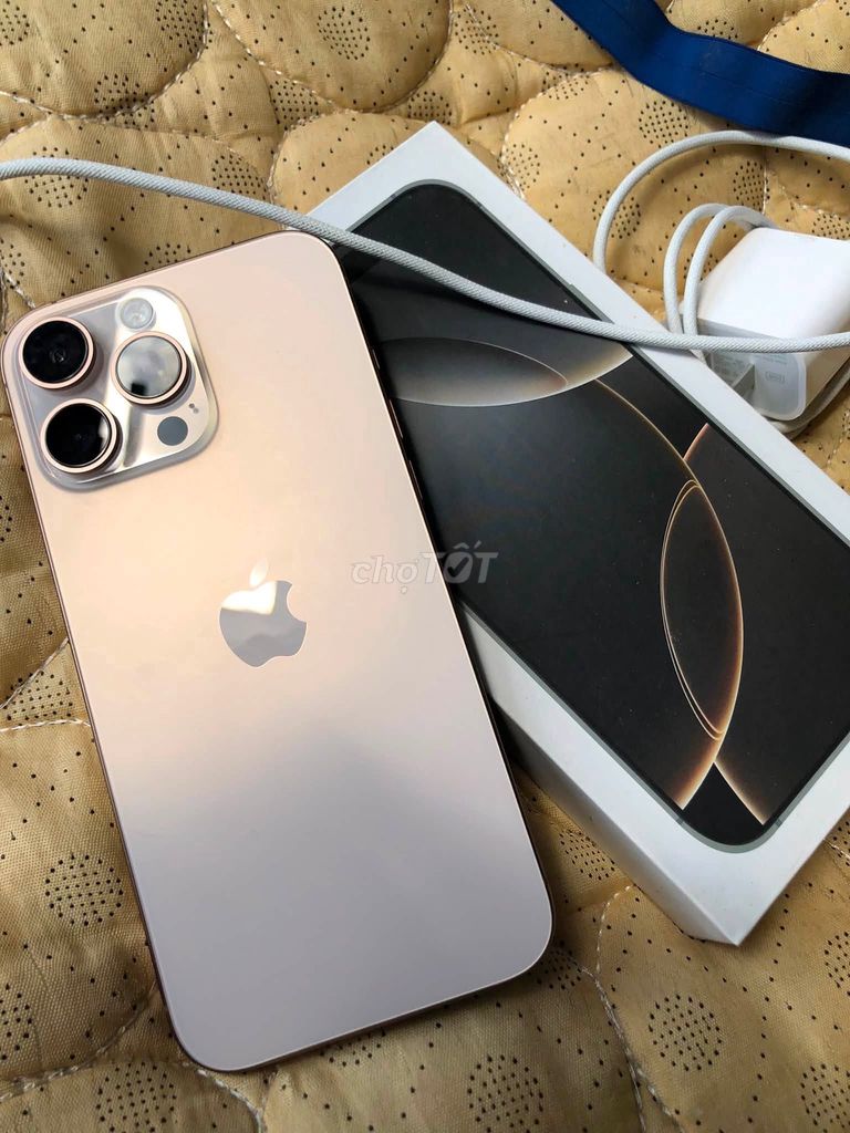 Apple iPhone 16 Pro Max 256GB Vàng hồng Đã sử dụng. Mua bán Điện thoại tại Quận 1 Tp Hồ Chí Minh được đăng bởi Hội Đồ Điện Tử hình 1