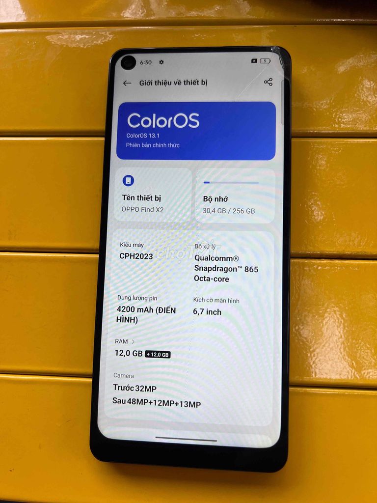 Oppo Find X2 256GB Xanh Hư hỏng. Mua bán Điện thoại tại Quận Bình Tân Tp Hồ Chí Minh được đăng bởi quách  hình 1
