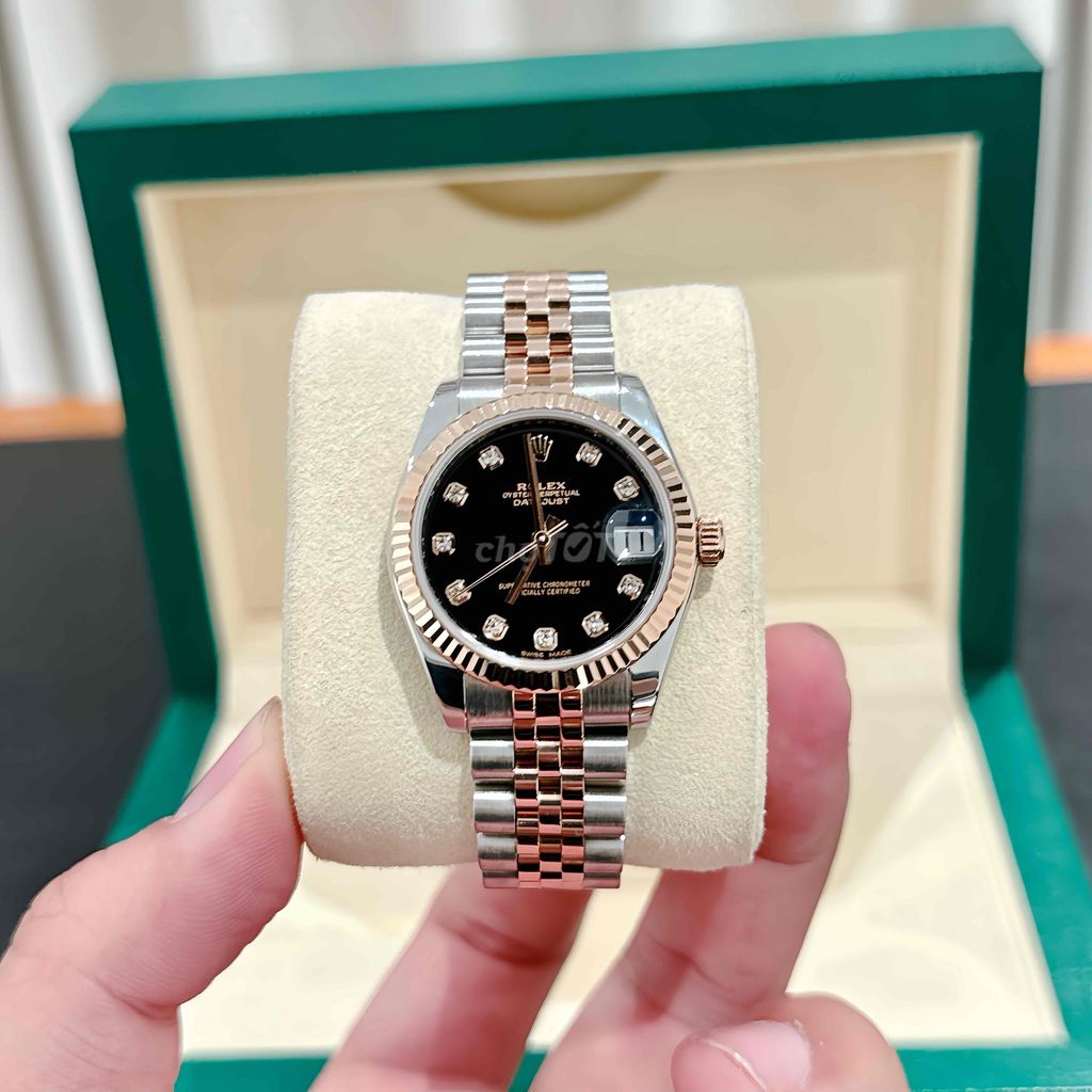 Đồng Hồ Rolex Lady DateJust 178271 Mặt Đen