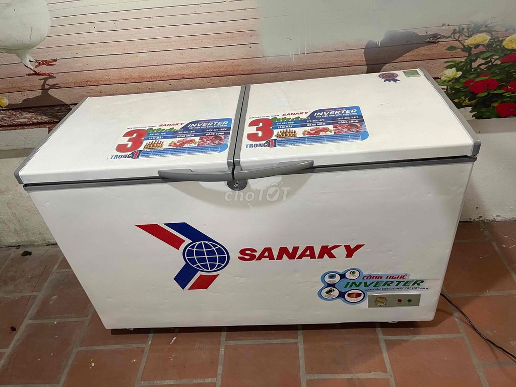 Tủ đông Sanaky 400L Inverter Trắng. Mua bán Tủ lạnh tại Quận Tân Phú Tp Hồ Chí Minh được đăng bởi cửa hàng thanh lý đồ cũ hình 1