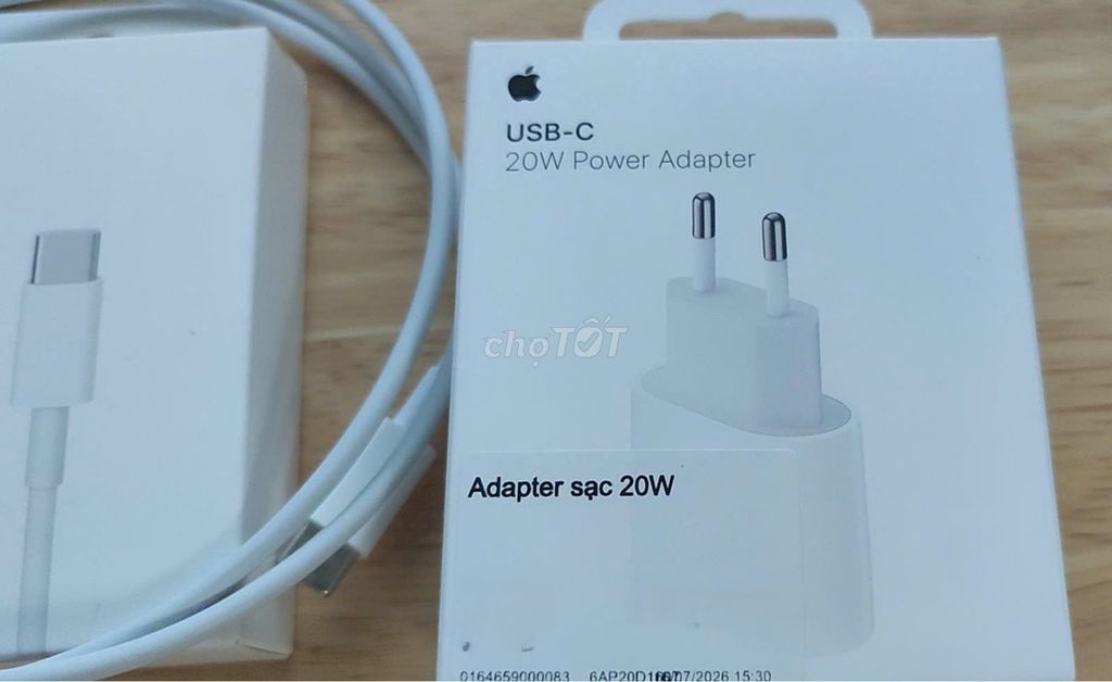 Bộ sạc Apple 20W USB-C Trắng Mới. Mua bán Phụ kiện (Màn hình, Chuột...) tại Thành phố Thủ Đức Tp Hồ Chí Minh được đăng bởi Kaito hình 1