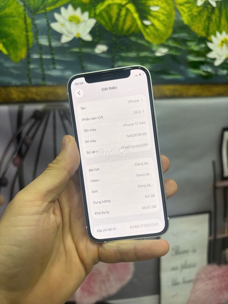 Apple iPhone 12 mini 64GB Trắng Zin. Mua bán Điện thoại tại Quận Bắc Từ Liêm Hà Nội được đăng bởi Cửa hàng Bính Táo hình 1