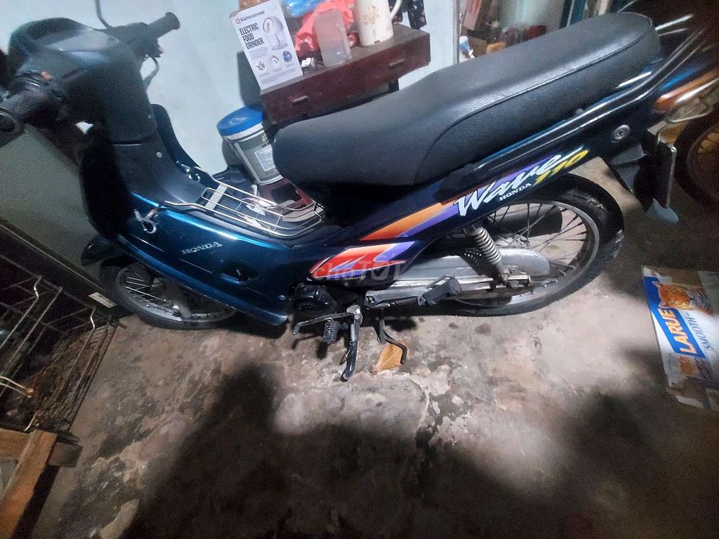Honda Wave, синий бензин