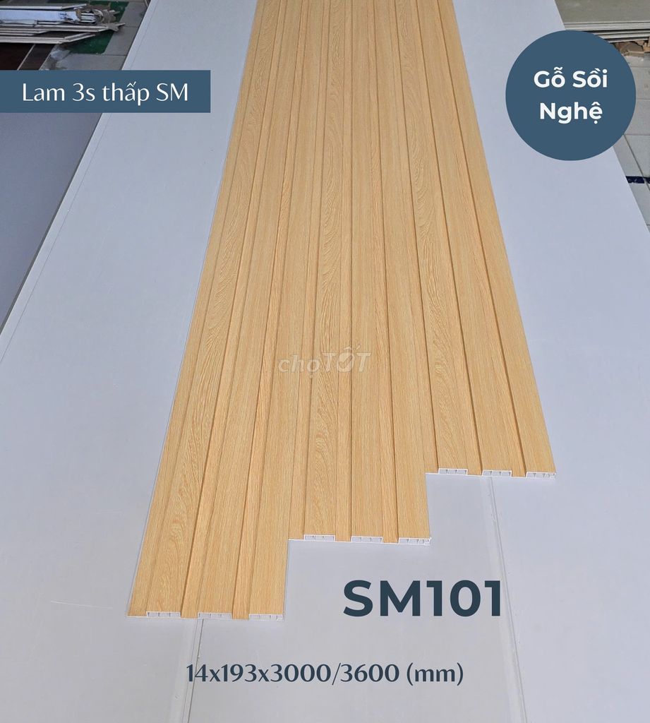 Tấm ốp Nano Lam 3 sóng SM ( Siêu Cứng )