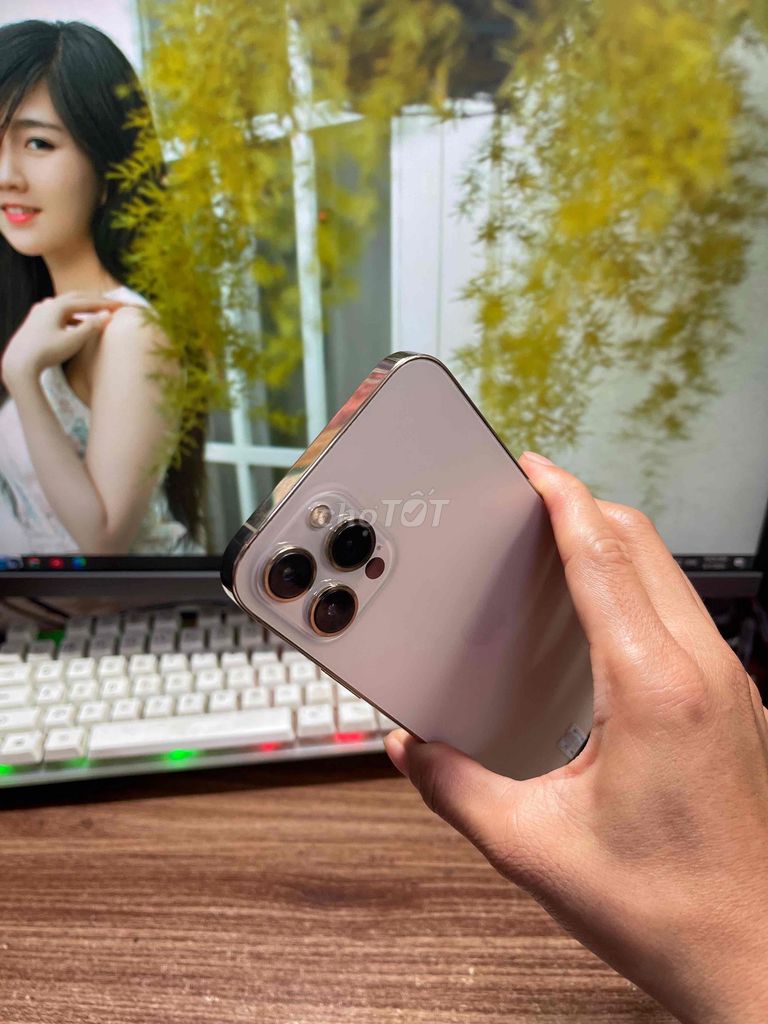12 Pro Max 128GB Gold, Zin All, Full chức năng 99%. Mua bán Điện thoại tại Quận Lê Chân Hải Phòng được đăng bởi Huy Tưởng Mobile hình 1