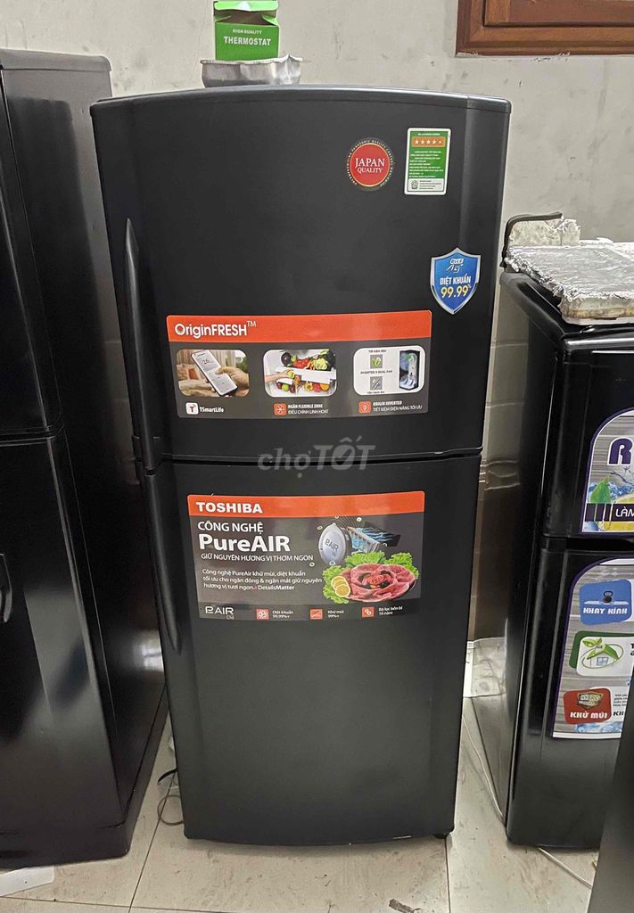 Tủ lạnh Toshiba 176 lít Đen PureAIR NHẸ ĐIỆN. Mua bán Tủ lạnh tại Quận Bình Tân Tp Hồ Chí Minh được đăng bởi Điện Lạnh Gia Việt Quận Bình Tân hình 1