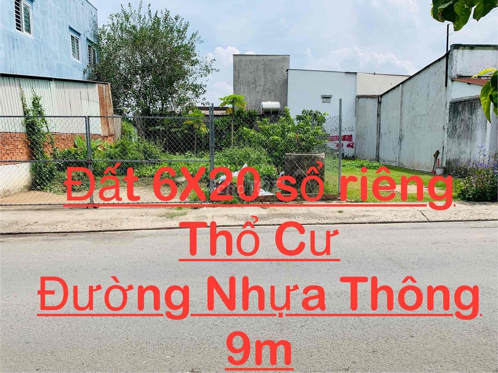 🔴BÁN ĐẤT MẶT TIỀN ĐƯỜNG KINH DOANH 6 X 20 Sổ Riêng