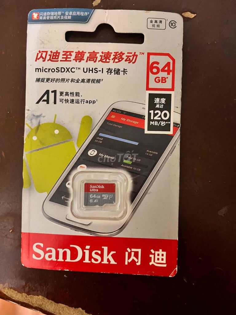 Thẻ nhớ sandisk A1 64GB mới chính hãng