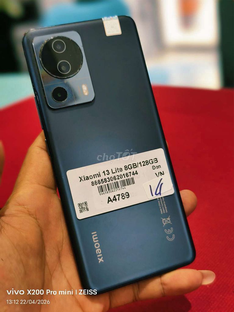 Xiaomi 13 Lite 8GB/128GB Đen. Mua bán Điện thoại tại Quận Tân Bình Tp Hồ Chí Minh được đăng bởi Táo Bán Lổ hình 1