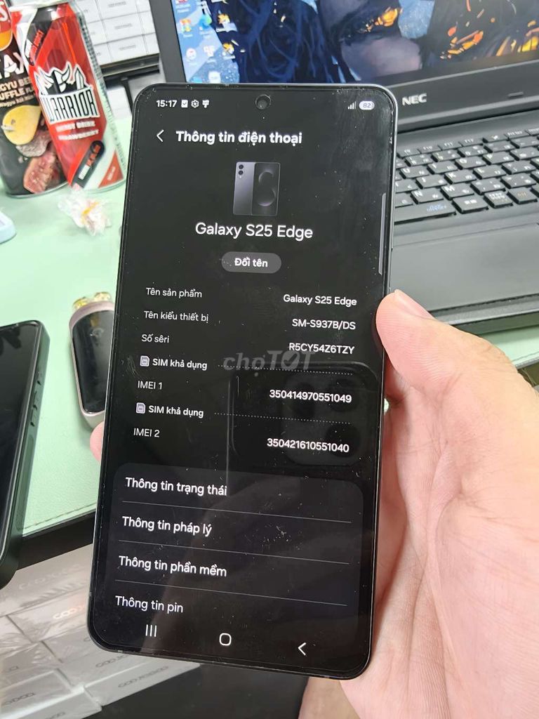 Samsung Galaxy S25 Edge 256GB Đen 12GB Like New. Mua bán Điện thoại tại Thị xã Bến Cát Bình Dương được đăng bởi Mèo hình 1
