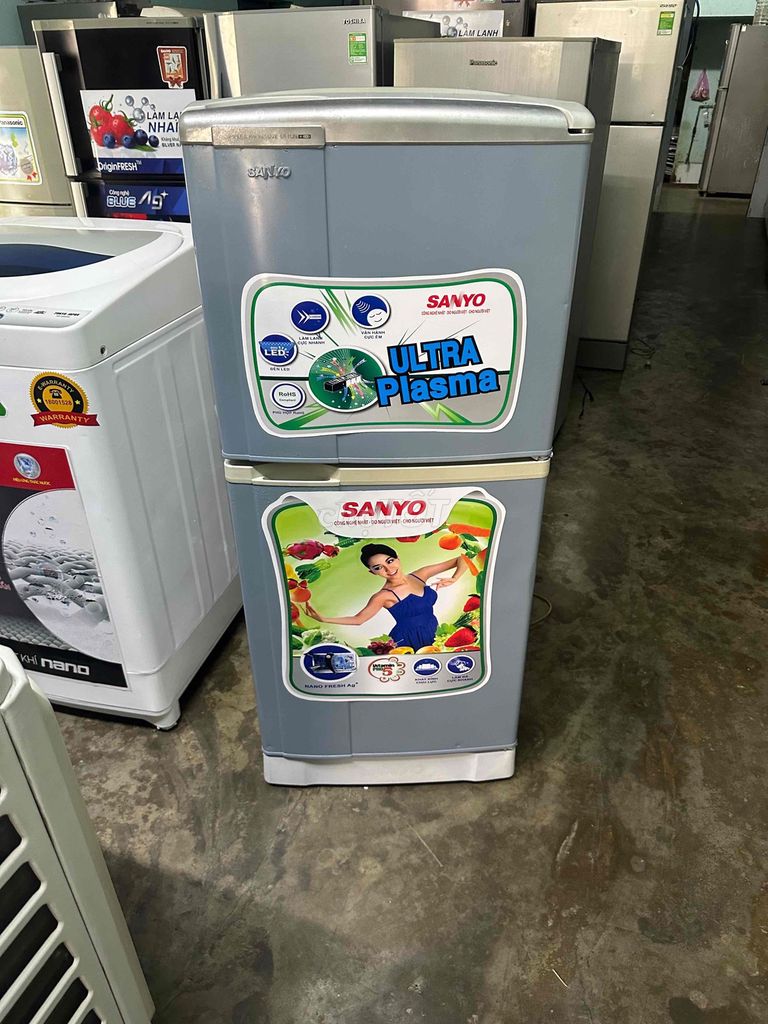 Tủ lạnh Sanyo 135 lít Xám. Mua bán Tủ lạnh tại Huyện An Dương Hải Phòng được đăng bởi Phát Thanh Lý  hình 1