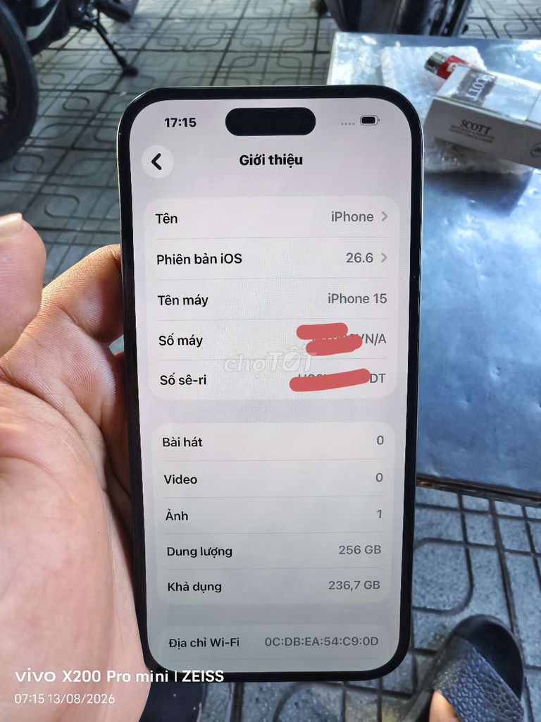 Apple iPhone 15 256GB Đen. Mua bán Điện thoại tại Huyện Mỏ Cày Bắc Bến Tre được đăng bởi Khánh Nguyễn Mỏ Cày Bắc hình 1