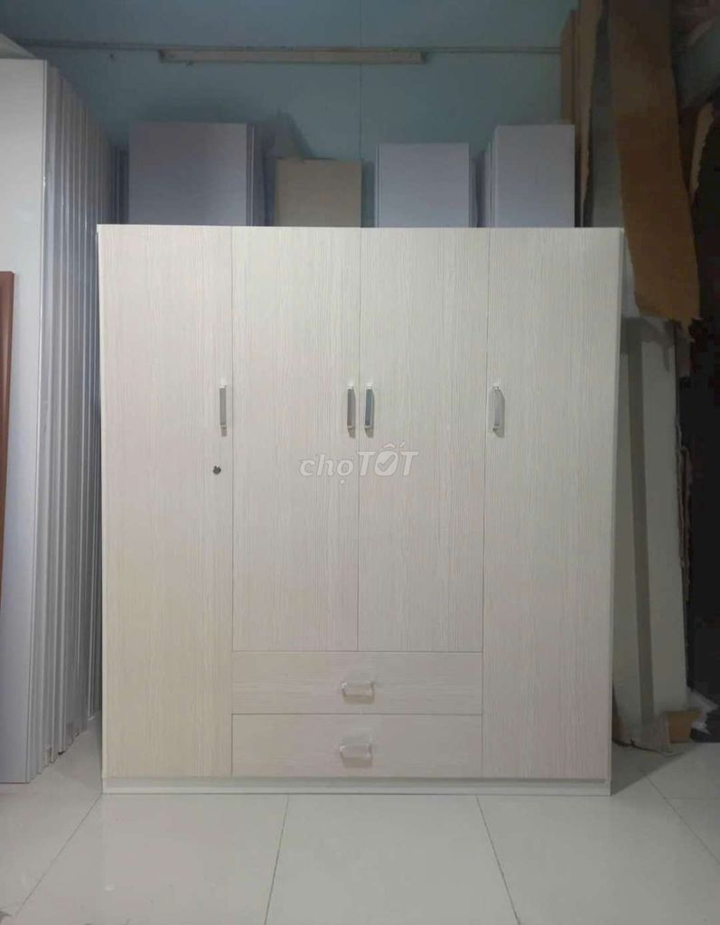 TỦ NHỰA ĐÀI LOAN 4 CÁNH MÀU VÂN GỖ SỒI . Mua bán Tủ, kệ gia đình tại Quận 4 Tp Hồ Chí Minh được đăng bởi Tủ nhựa đài loan hoàng quân hình 1