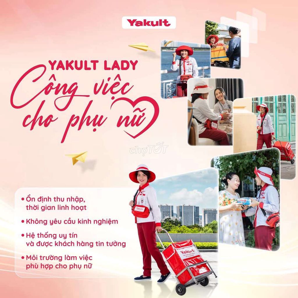 Tuyển 5 Nữ bán sữa Yakult khu vực Bình Chánh. Việc làm tại Quận 8 Tp Hồ Chí Minh được đăng bởi Công Ty TNHH Yakult Việt Nam hình 2