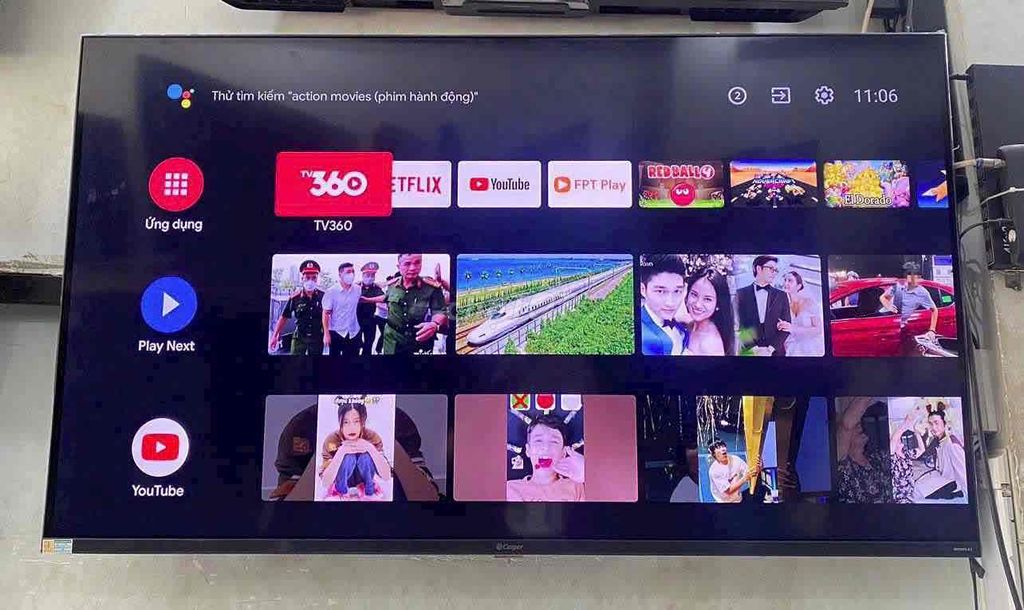 Tivi Casper 55 inch 4K- mới - góp. Mua bán Tivi, Âm thanh tại Huyện Củ Chi Tp Hồ Chí Minh được đăng bởi Vy Điện Máy Trả Góp Nhanh hình 1