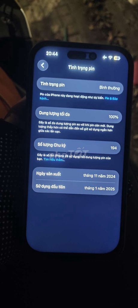iPhone 16 Pro 128GB Đen bybass . Mua bán Điện thoại tại Quận Bình Tân Tp Hồ Chí Minh được đăng bởi Hoàng Lâm hình 1