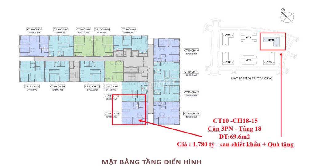 GIÁ TỐT CĂN 3PN - 70M2 VIEW BIỂN, CHIẾT KHẤU LÊN ĐẾN 125 TRIỆU