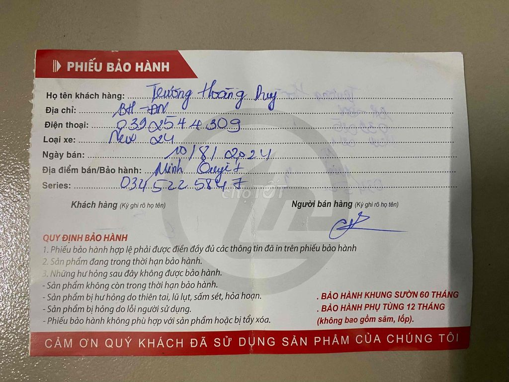 Xe đạp thống nhất (còn bảo hành). Mua bán Xe đạp tại Thành phố Biên Hòa Đồng Nai được đăng bởi Hoàng Duy hình 6