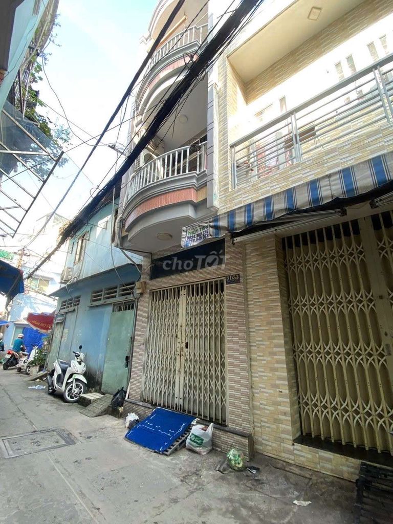 Nhà 3 tầng btct, Nguyễn Bặc f3. Dt 38m2 (nở hậu) , dt sàn 120m2. 5pn