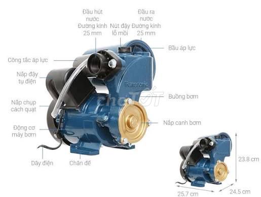Máy bơm tăng áp Panasonic A-200JAK Indonesia. Mua bán Thiết bị vệ sinh, nhà tắm tại Quận 12 Tp Hồ Chí Minh được đăng bởi Hong Vuong hình 1