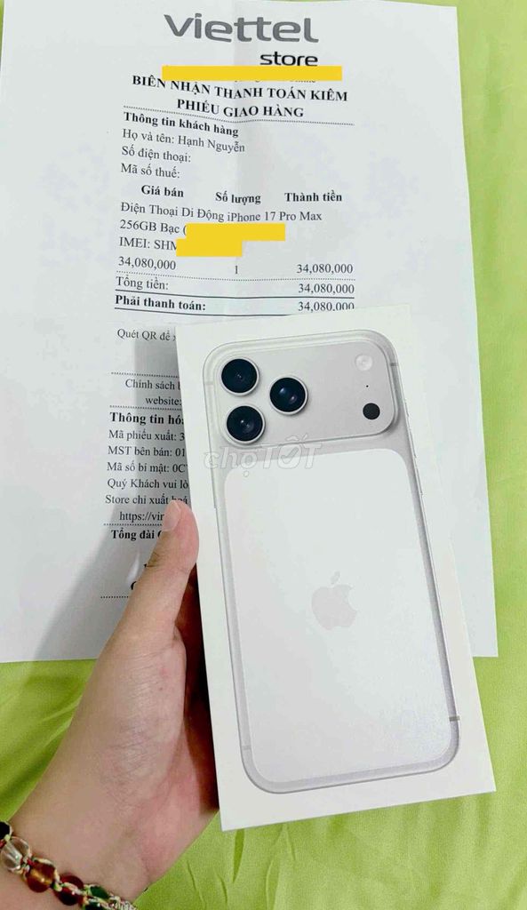 Apple iPhone 17 Pro Max 256GB Bạc. Mua bán Điện thoại tại Thành phố Thủ Đức Tp Hồ Chí Minh được đăng bởi HN hình 1