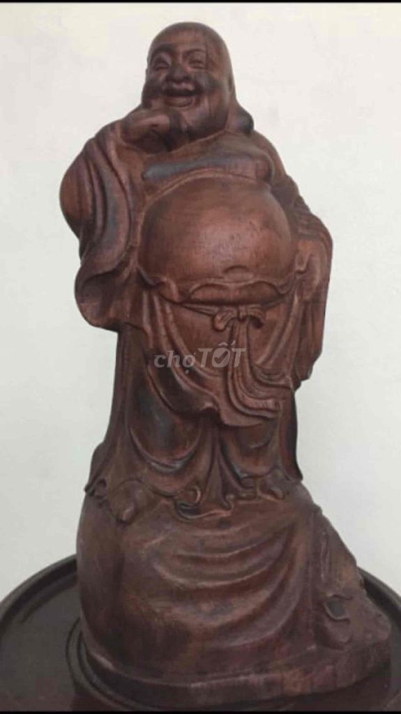 Tượng gỗ Phật Di Lặc Cổ điển. Mua bán Đồ sưu tầm, đồ cổ tại Thành phố Thái Bình Thái Bình được đăng bởi Mạnh Đức  hình 1