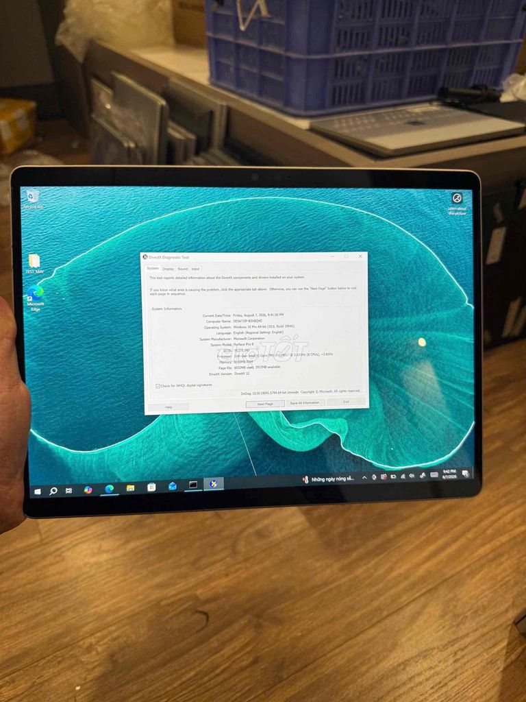 Microsoft Surface Pro 8 i5 8GB/256GB Bạc. Mua bán Laptop tại Quận Nam Từ Liêm Hà Nội được đăng bởi Dương Hoàng hình 1