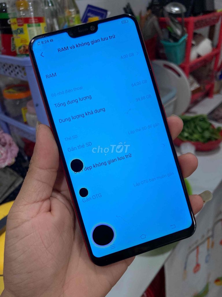 Vivo V9 4/64G full, pin ngon, android 9