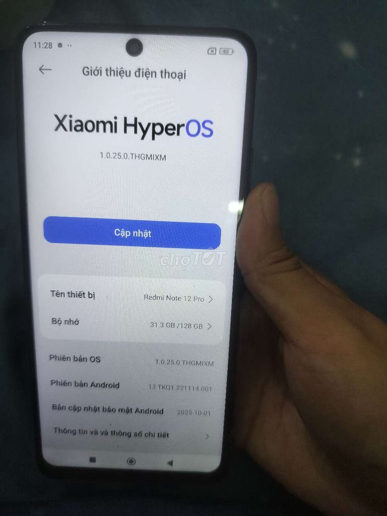 Xiaomi Redmi Note 12 Pro 128GB Đen. Mua bán Điện thoại tại Quận Nam Từ Liêm Hà Nội được đăng bởi Như Tâm hình 1