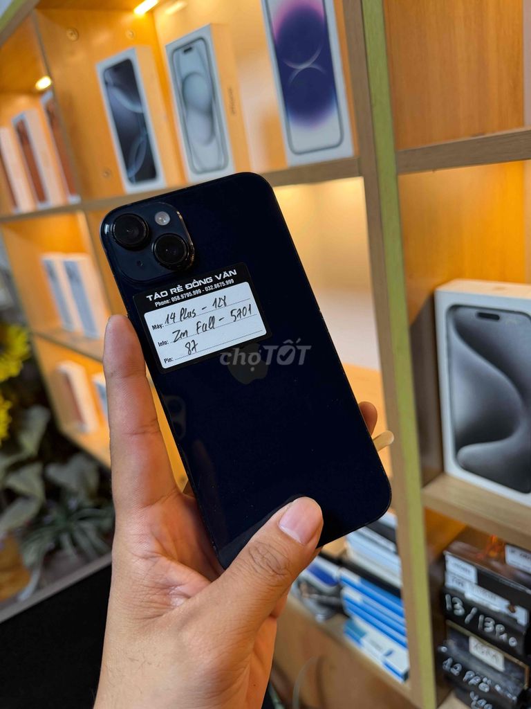 Apple iPhone 14 Plus 128GB Đen Zin full. Mua bán Điện thoại tại Thị xã Duy Tiên Hà Nam được đăng bởi Táo Rẻ Đồng Văn hình 1