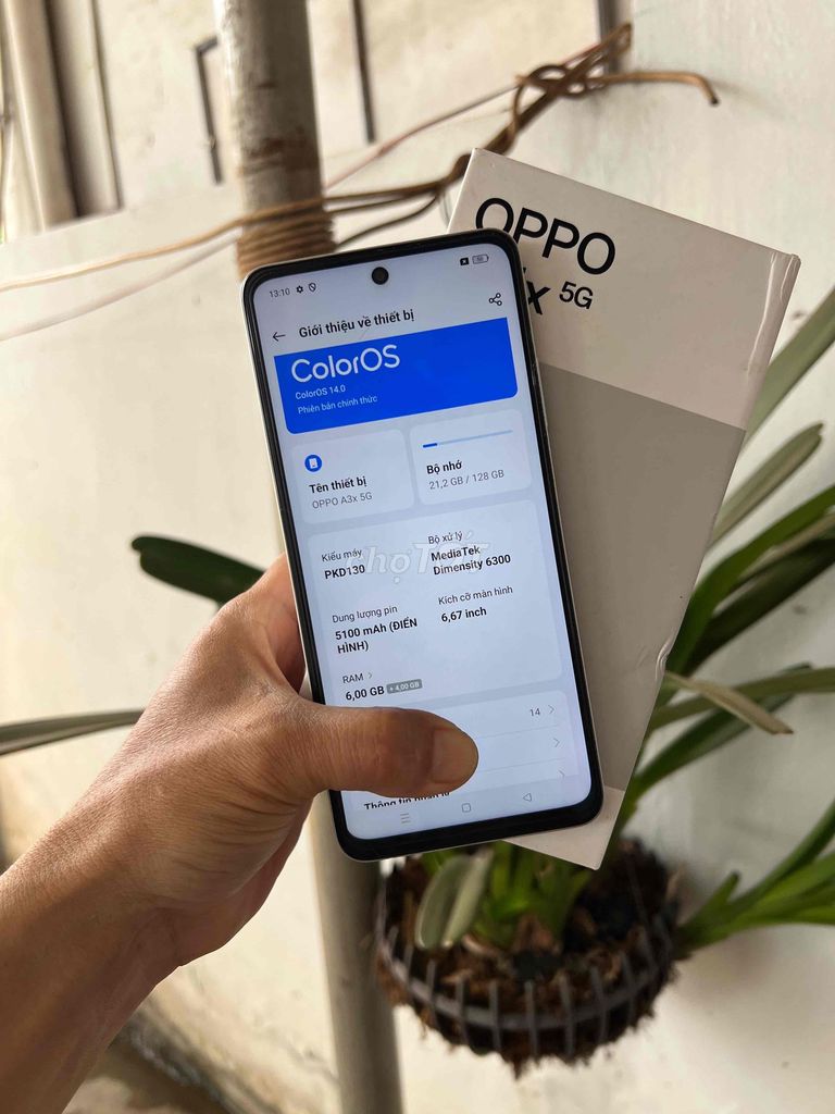 OPPO A3X 5G 128GB Trắng. Mua bán Điện thoại tại Thành phố Buôn Ma Thuột Đắk Lắk được đăng bởi thanh hình 1
