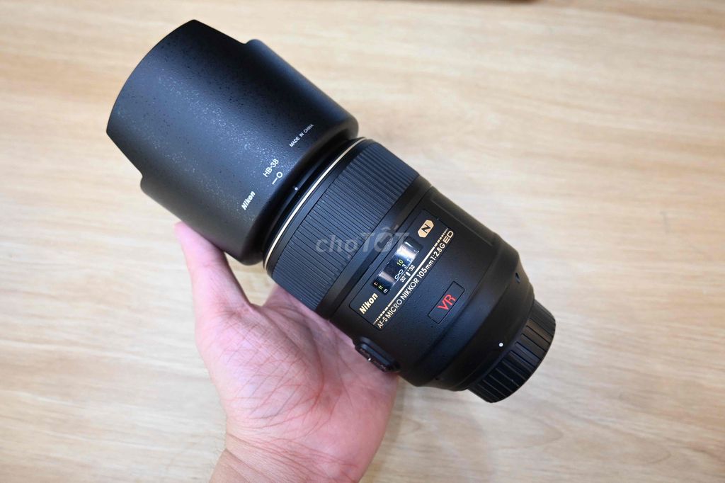 Ống kính Nikon 105 2.8 VR Nano. Mua bán Máy ảnh, Máy quay tại Quận Tân Bình Tp Hồ Chí Minh được đăng bởi Lê Thị Phương Thảo hình 1