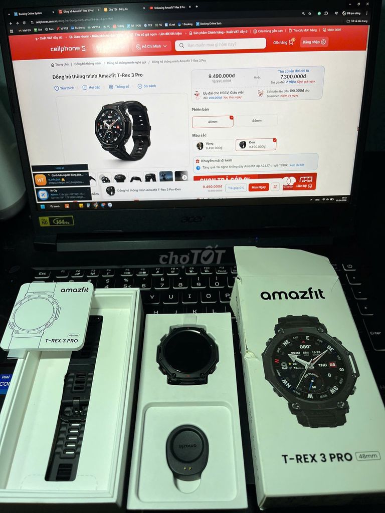 Amazfit T-Rex 3 Pro Đen 48mm. Mua bán Thiết bị đeo thông minh tại Quận Gò Vấp Tp Hồ Chí Minh được đăng bởi Trần Minh Tuấn  hình 1