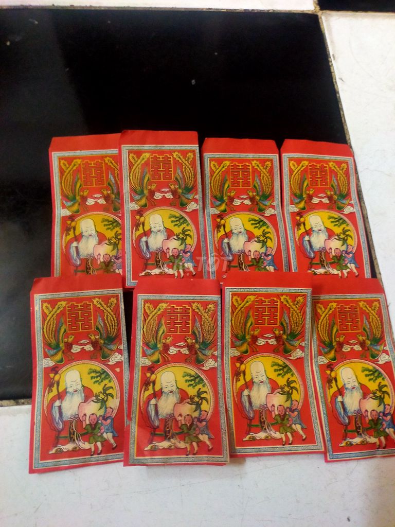 Bao lì xì Đỏ Xưa 8 cái