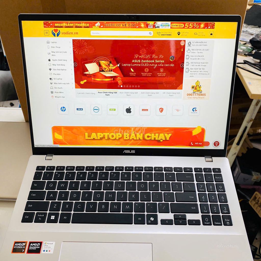 Asus Vivobook 16 M1607KA Ryzen AI 7-350 16GB/512GB. Mua bán Laptop tại Quận Ninh Kiều Cần Thơ được đăng bởi Võ Diện hình 1