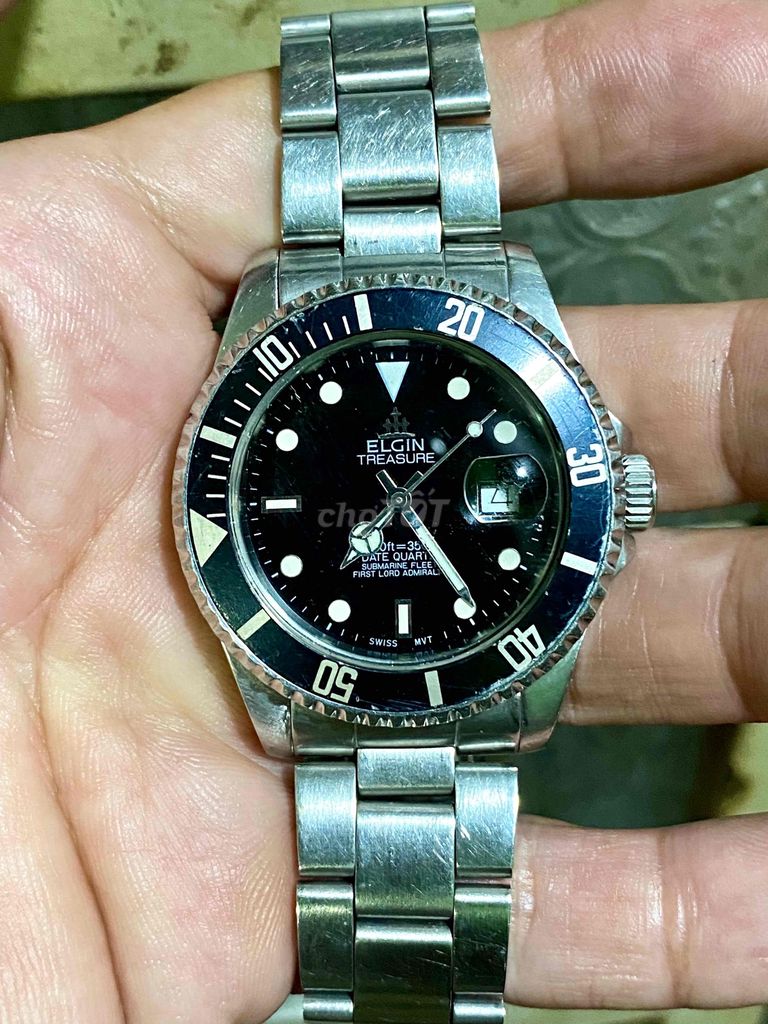 Đồng hồ Elgin Treasure dòng Diver máy pin Thụy Sĩ