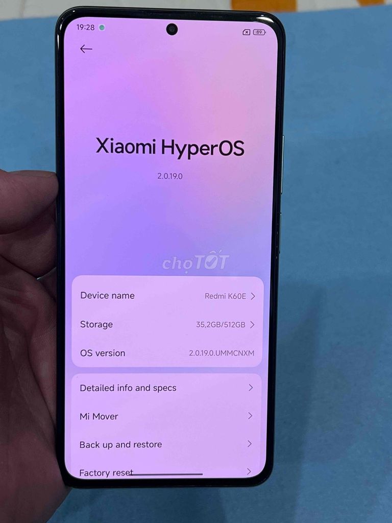 Xiaomi Redmi K60E 12GB/512GB Xanh. Mua bán Điện thoại tại Quận Hoàng Mai Hà Nội được đăng bởi Nguyennoi hình 1