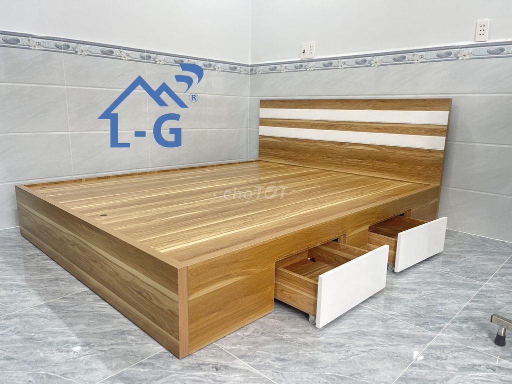 Giường ngủ Gỗ MDF-GIƯỜNG MDF=GIƯỜNG GỖ MDF=GIƯỜNG=. Mua bán Giường, chăn ga gối nệm tại Quận 10 Tp Hồ Chí Minh được đăng bởi Nội thất Quang Hùng hình 1